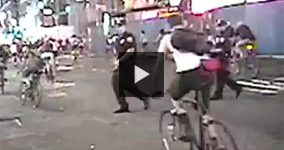 NYPD Attacking a Bicyclist