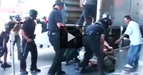 LA Police Attacking Random Innocent People During Protest