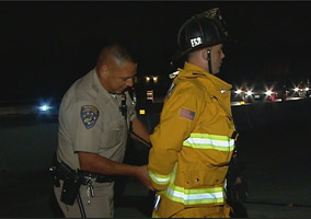 Firefighter Arrested While Helping Crash Victims